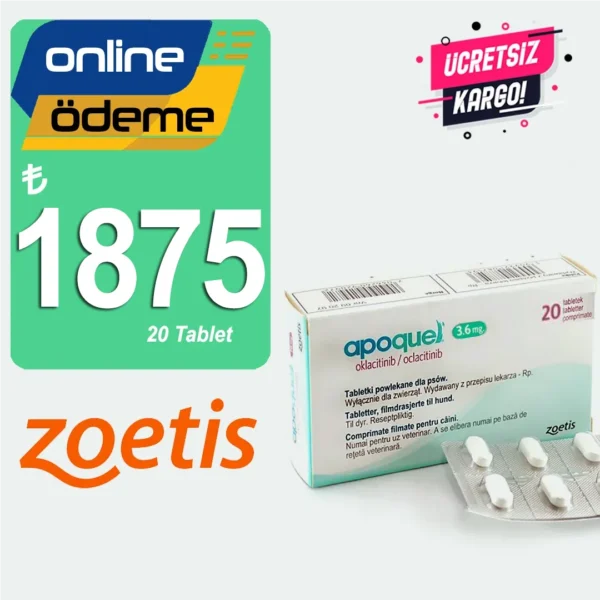 Apoquel 3.6 Köpek için Parazit Tablet