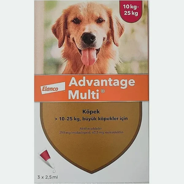 Advantage Multi 10-25kg Köpek İç Dış Parazit Damlası - 2,5 ml