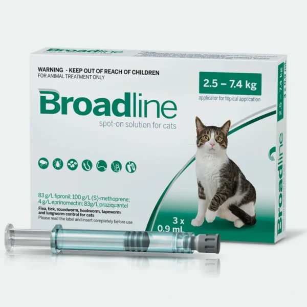 Broadline 2.5-7.4kg kedi iç dış damla 3 tüp