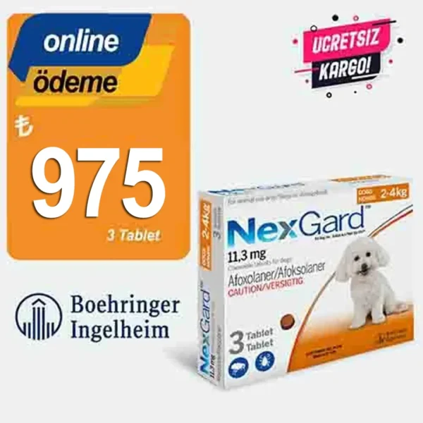Nexgard 2-4kg arası Köpekler için Dış Paraziter Tablet  S 11,3 MG
