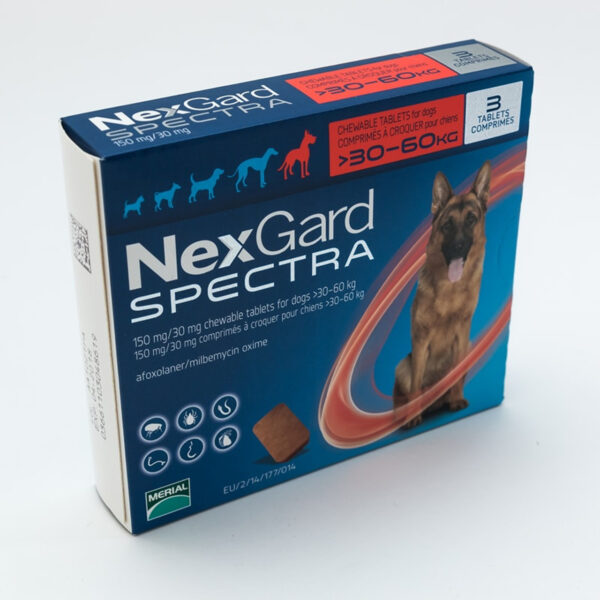 Nexgard Spectra 30-60kg arası Köpekler için İç Dış Paraziter Tablet XL