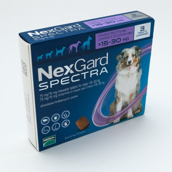 Nexgard Spectra 15-30 kg arası Köpekler için İç Dış Paraziter Tablet L